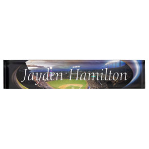 HAMbyWG - Baseball Stadium Desk Name Plate