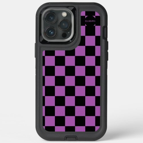 HAMbyWG  _  Black and Any Color Checkers iPhone 13 Pro Max Case