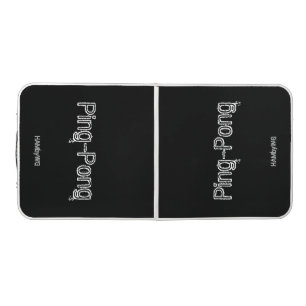 HAMbyWG Black/White Ping-Pong Table