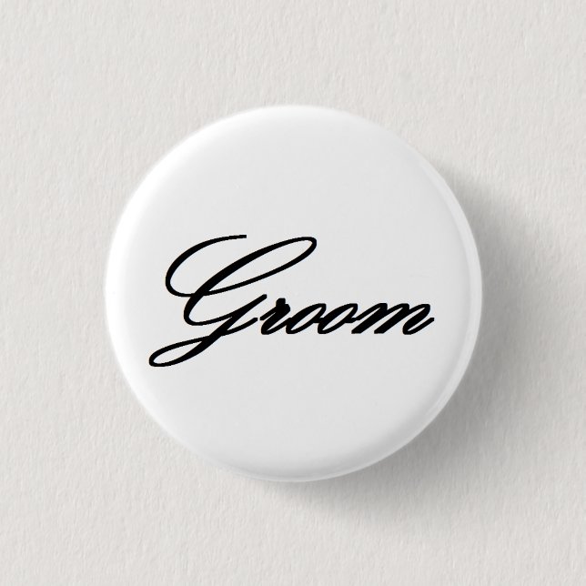 HAMbyWG -Button - Groom Button (Front)