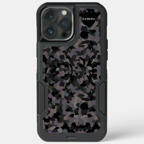 HAMbyWG _ Camo Pattern in Black or Any Color iPhone 13 Pro Max Case