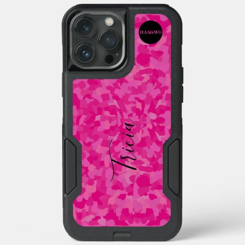 HAMbyWG _ Camo Pattern in Hot Pink or Any Color iPhone 13 Pro Max Case