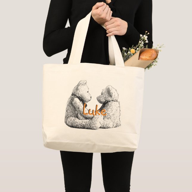 HAMbyWG - Canvas Tote Bag - Teddy Bears (Front (Product))