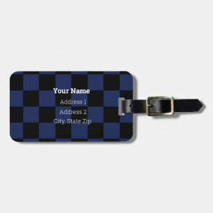 HAMbyWG Checker Design Luggage or Bag Tag