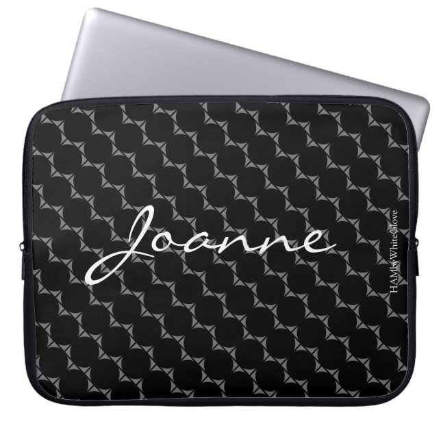 HAMbyWG - Circle Pattern in any color Laptop Sleeve (Front)