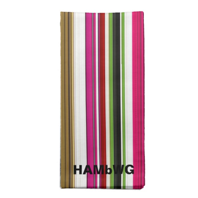HAMbyWG - Cloth Napkin - Multi-Colored Gradient (Folded)
