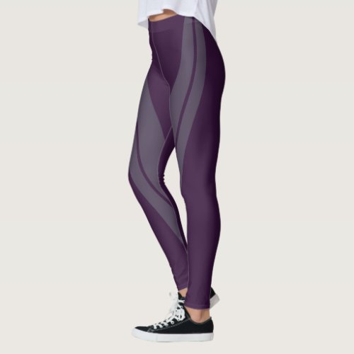 HAMbyWG _ Compression Leggings _ Plum 2 Tone