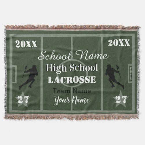 HAMbyWG _ Customizable Lacrosse Throw Blanket