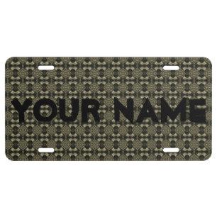 HAMbyWG Customizable Silver Look License Plate