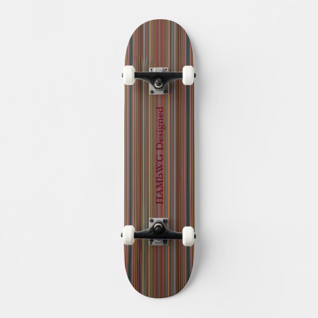 HAMbyWG Designed - Skateboard - Fine Stripes Deck (Front)