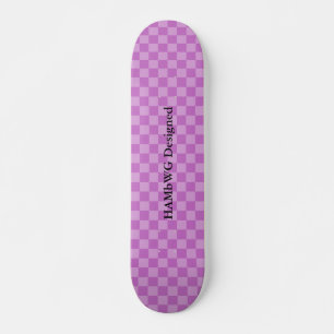 HAMbyWG Designed - Skateboard - Lilac Checker Deck