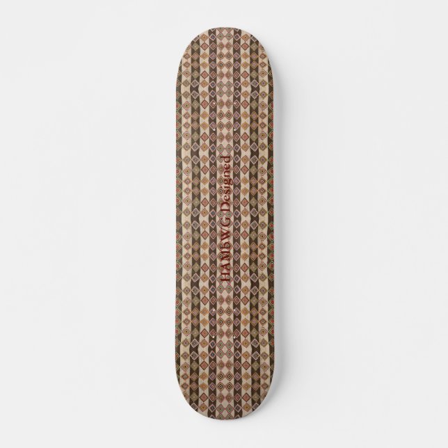 HAMbyWG Designed - Skateboard - Native Brown Beige Deck (Front)