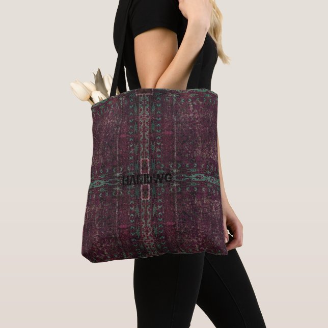 HAMbyWG Designed Tote Bags - Rose Distressed (Close Up)