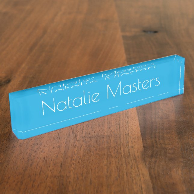 HAMbyWG - Desk Name Plate - Any color (Side)