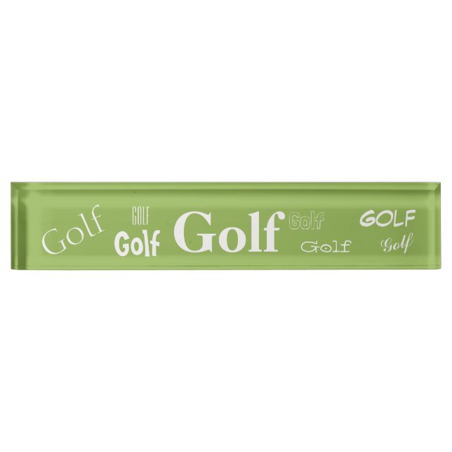 HAMbyWG - Desk Name Plate - Golf (Front)