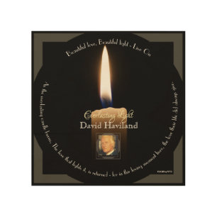 HAMbyWG - Everlasting Candle Tribute Wood Wall Art