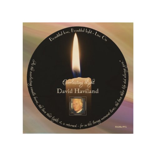 HAMbyWG _ Everlasting Candle Tribute Wood Wall Art