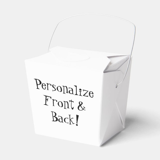 HAMbyWG - Favor Box - Chinese Food Style Box (Front Side)