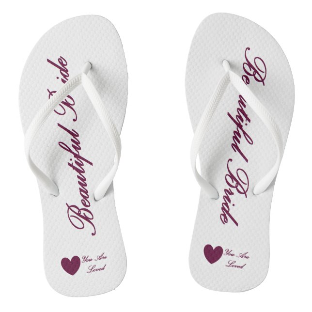 HAMbyWG - Flip-Flops - Beautiful Bride Flip Flops (Footbed)