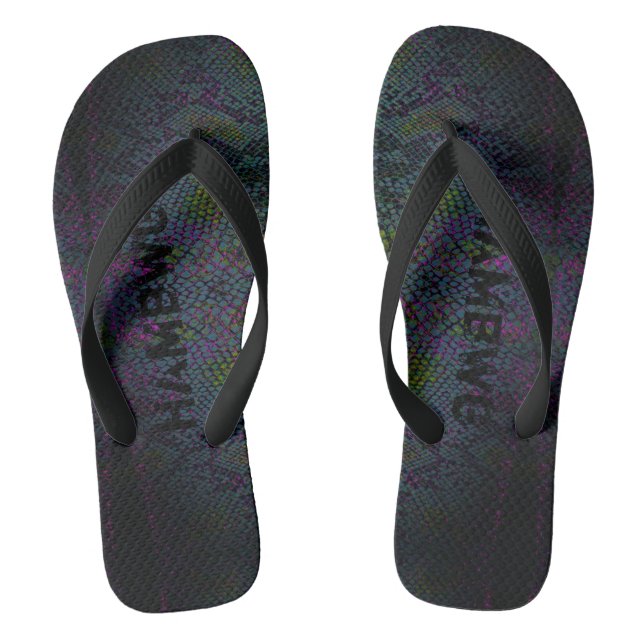 HAMbyWG - Flipp-Flops - Snake Dark Flip Flops (Footbed)