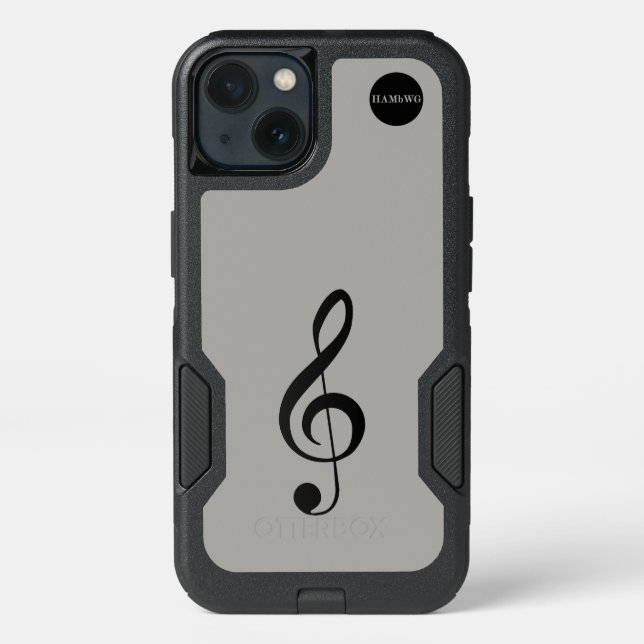 HAMbyWG  - G Clef Musical Note Otterbox iPhone Case (Back)