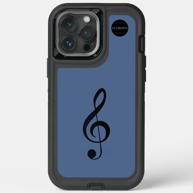 HAMbyWG  - G Clef Musical Note Otterbox iPhone Case (Back)