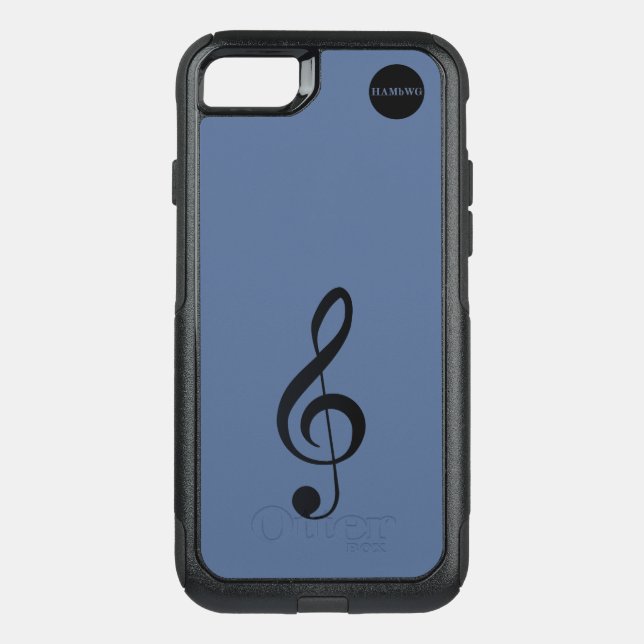 HAMbyWG  - G Clef Musical Note Otterbox iPhone Case (Back)