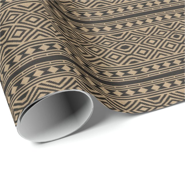 HAMByWG - Gift Wrap - Amer-Indian Black/Natural (Roll Corner)