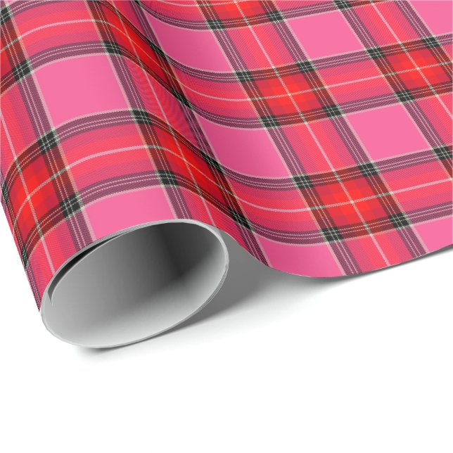 HAMbyWG - Gift Wrap - Pink Red Plaid (Roll Corner)