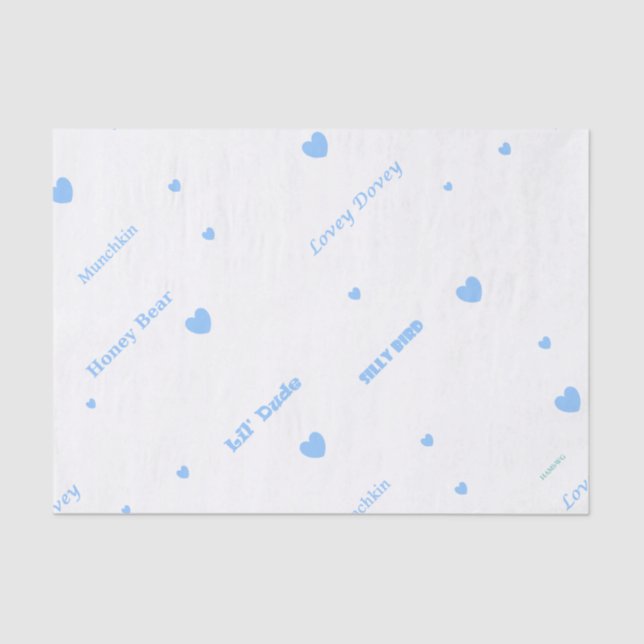 HAMbyWG Gift Wrap Tissue - Baby Boy Paper (Front)