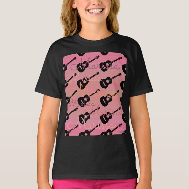 HAMbyWG -  Guitar T-Shirt with your name (Front)