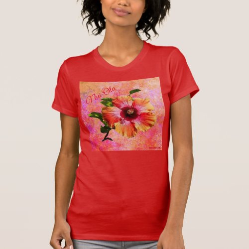 HAMbyWG _ Hawaiin Hibiscus Aloha Flower T_Shirt