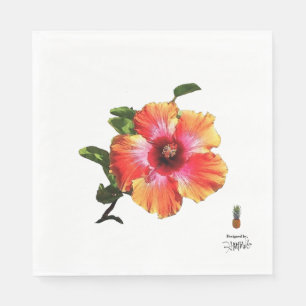 HAMbyWG Hawaiin Hibiscus Flower Napkins