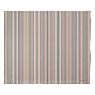 HAMbyWG - King Duvet Cover - Pale Beige Stripes