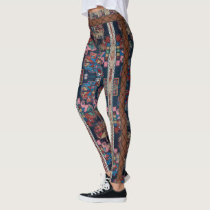 HAMbyWG  Leggings - Colorful Indian - Cut Out Look
