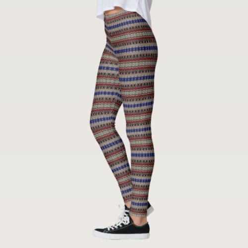 HAMbyWG _ Leggings _ Hipster Red Blue Black Tan