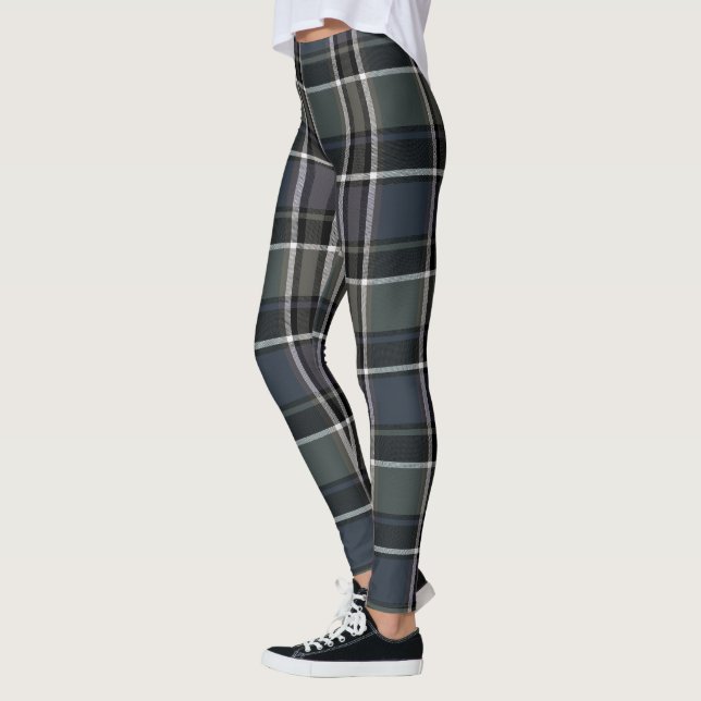 HAMbyWG - Leggings - Large Gray Plaid (Left)