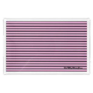 HAMbyWG - Lg Acrylic Tray - Black w Pink Neon