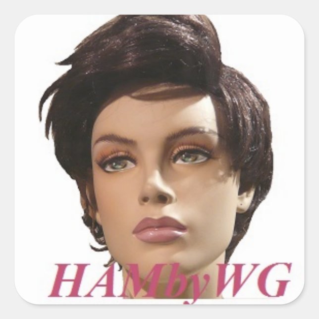HAMbyWG - Mannequin Square Sticker (Front)