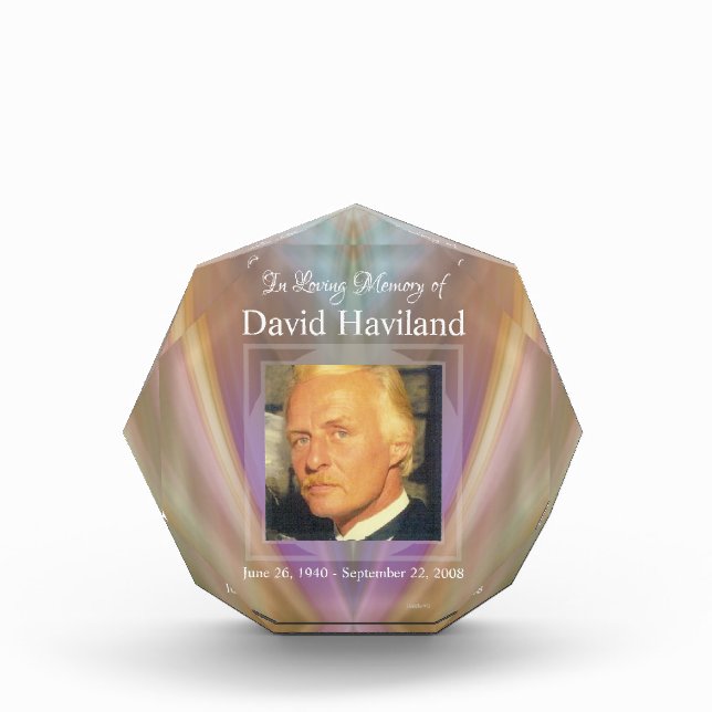 HAMbyWG Memorial Acrylic Photo Block (Front)