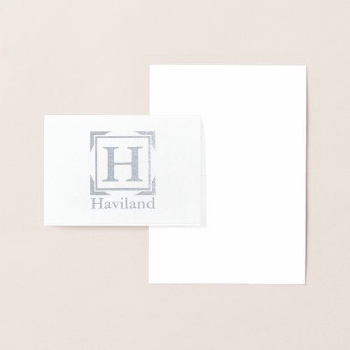 HAMbyWG Monogram Foil Card