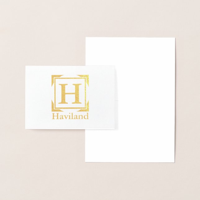 HAMbyWG Monogram Foil Card (Display)