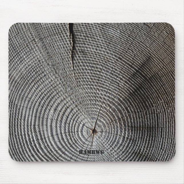 HAMbyWG - Mouse Pad -   Wood Image - grey (Front)