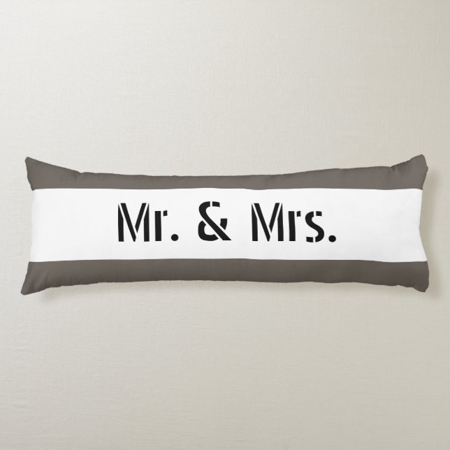 HAMbyWG - Mr & Mrs. Theme Body Pillow (Front)
