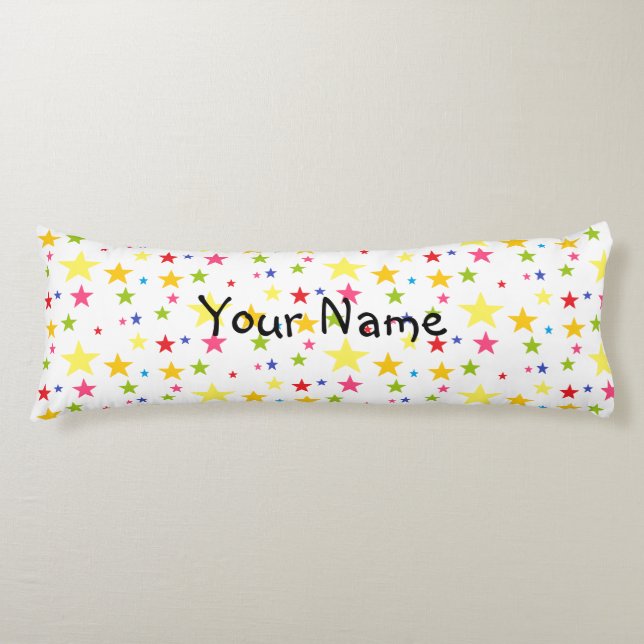 HAMbyWG - Multi-Color Stars Body Pillow (Front)