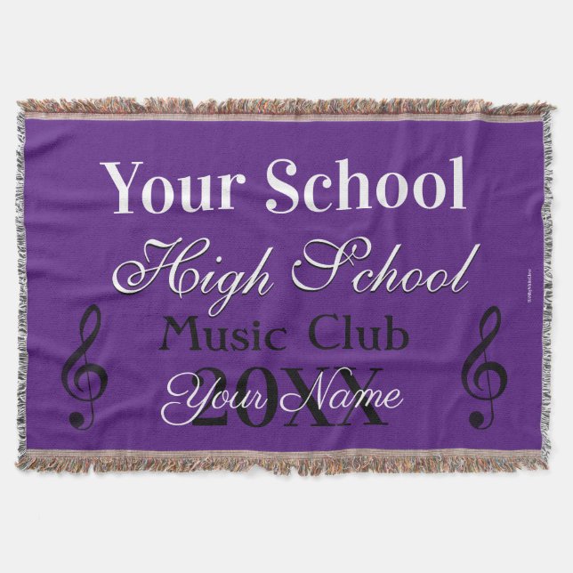 HAMbyWG - Music Club Throw Blanket (Front)