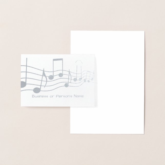HAMbyWG Music Graphic Personalized Foil Card (Display)