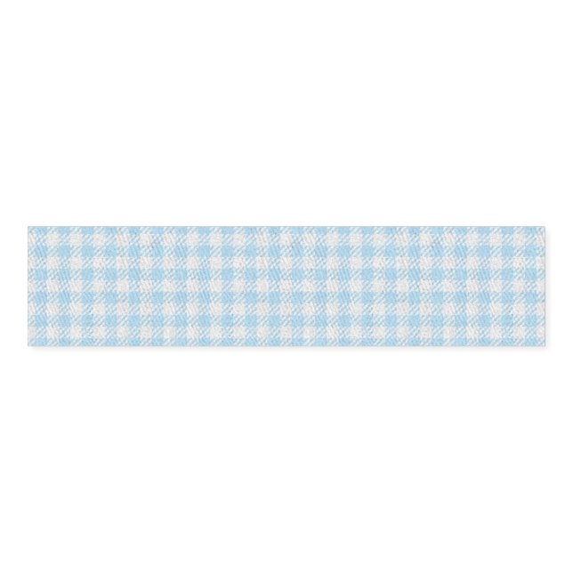 HAMbyWG - Napkin Band - Baby Blue Gingham (Unfolded)