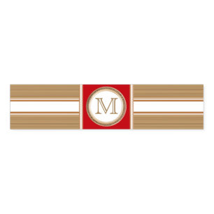 HAMbyWG - Napkin Band - Gold-beige & Red
