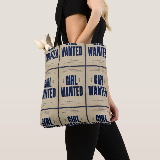 HAMbyWG - Novelty Tote Bag - Girl Wanted (Close Up)